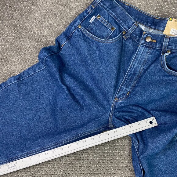 Carhartt B17 DST Jeans Men's 36 x 32 Fits 34 x 32.5 Blue Tapered Leg Relaxed Fit - Picture 10 of 11